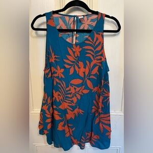 Old Navy Sleeveless Patterned Scoop Neck Blouse 2X